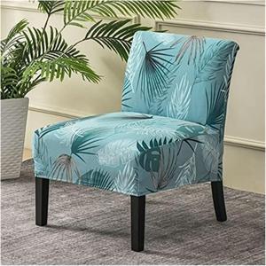 Armless Accent Chair Cover,Slipper Chair Stretch Spandex Removable for Armless Chair Furniture Protector Covers for Living Dining Room Hotel