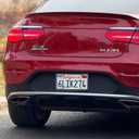 Real Carbon Fiber License Plate Frame Kit, Carbon Fiber License Plate Holder with Complete Accessories (Slim Edge & 4 Holes)