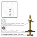 Extra Thick Toilet Wax Ring Kit with Flange and Bolts for Floor Outlet Toilets New Install or Re-seat, Fits 3-inch or 4-inch Waste Lines