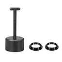 MECCANIXITY E26/E27 Socket Ring Removal Tool 12 Teeth Style with Lamp Shade Socket Rings for Medium Base, Light Replacing Accessories, Pack of 3 (Black)