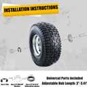 MZREXN 15x6.00-6 Lawn Mower Tires and Wheel Front Tires Replacement, 15×6.00-6-Tube