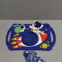 Boaretiu for iPad 9th/8th/7th Generation Case 10.2 Inch 2021/2020/2019 - Cute Boys Cartoon Soft 3D Astronaut Spaceship Silicone with Strap & Rotating Stand for Girls Teens Tablet Cover for iPad 9/8/7