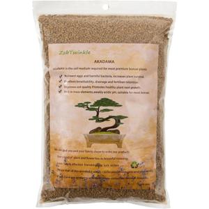 6 lb Extra Small Grain Japanese Super Hard Akadama Bonsai Soil (2-4mm), Indoor/Outdoor Plant Soil Mixture, Drainage and Breathable, Promote Rooting