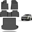 KELCSEECS Floor Mats & Cargo Liner for 2026 Kia Sportage(Not Fit Hybrid) All Weather Car Mats Trunk Mat Kia Sportage Floor Mats Accessories Black