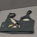 RUNNING GIRL Sports Bra for Women High Support, Molded Cup High Impact Sports Bras with Sewn in Pads Workout Running Bra (Large, Sage Green)