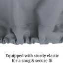 Covers & All Round Table Top Cover, 12 Oz Waterproof UV & Weather Resistant Patio Table Cover, Outdoor Table Cover for Patio Outdoor Furniture & Coffee Table (48" Dia x 4" H Inches, Gray) (Grey)