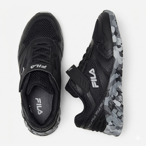 Fila Men's Black Running Shoes, Size 4