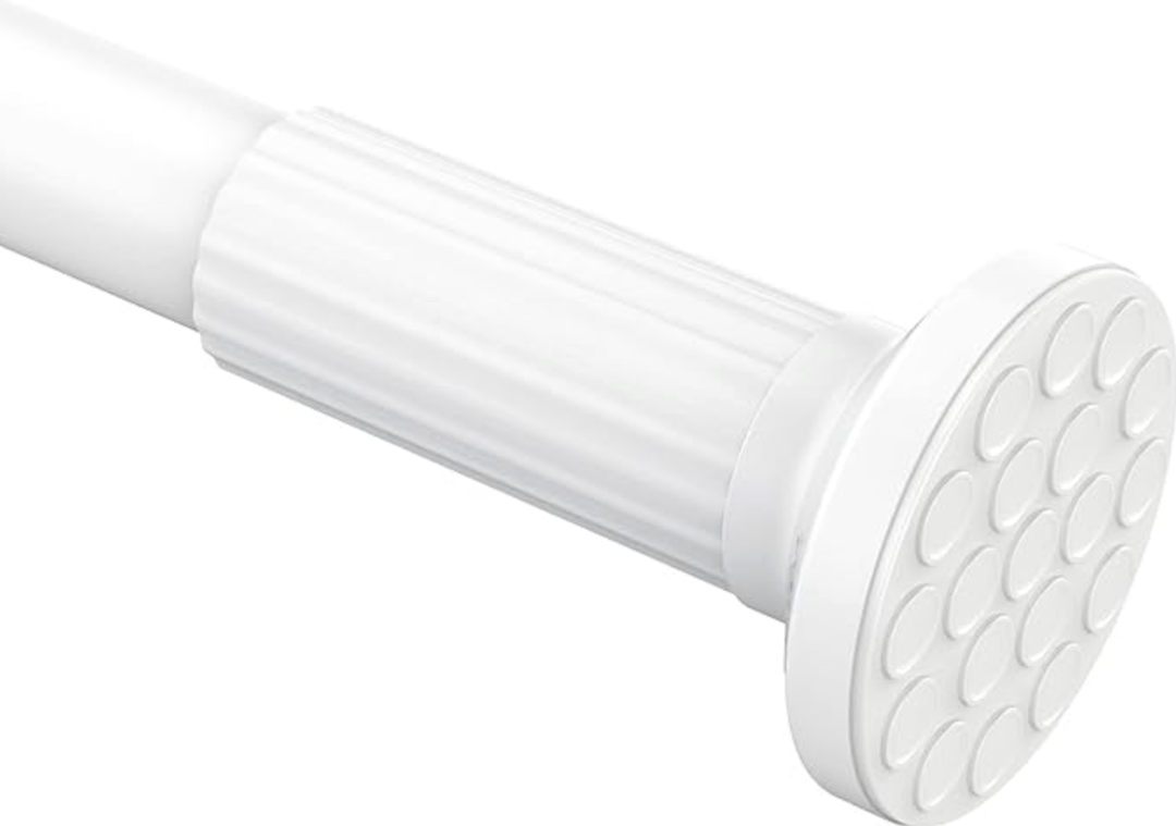 Umimile Tension Curtain Rod, 51-126 inch Adjustable Spring Shower Tension Curtain Rod, Stainless Steel Closet Rod for Windows or Shower, No Drilling, No Rust, Easy to Install