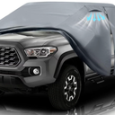 Truck Cover Custom Fit 1995-2025 Tacoma Xtra/Access/Double Cab Short Bed(5'-6.125') with Door Zipper, 10 Layers Outdoor Heavy Pickup Truck Cover Waterproof All Weather, Wind Dust Sun Protector