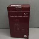 Tuni G1 Conical Burr Coffee Grinder, 48 Grind Settings Anti-static Burr Mill, Precision Electronic Timer and LED Touchscreen for Espresso/Drip/Cold Brew/French Press, Stainless Steel, Ivory