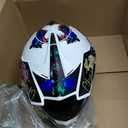 Youth Full-Face Motocross Motorcycle Helmet, DOT Certified, Lightweight and Comfortable Dirt Bike & ATV Helmet, 4-Piece Set (Medium,White Claw)