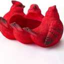 Cardinal Bird Planter  Triple Red Cardinal Resin Succulent Pot, Small Decorative Flower Pot with No Drainage Hole for Indoor & Outdoor Home Dcor