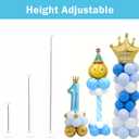 Balloon Column Stand Kit, Set of 4 7ft Height Adjustable Balloon Arch Stand Kit, Metal Telescopic Balloon Stand for Baby Shower, Birthday, Wedding, and Graduation