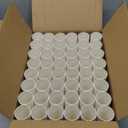 Pack of 48 Cardboard Craft Toilet Paper Tube Rolls, 9.9 cm Length (White)