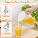 Lifewit Pitcher with Lid, 50 oz Water Jug BAP Free Plastic, Containers Juice, Ice Tea, Drink, Lemonade Pitchers for Fridge, 2 Pack