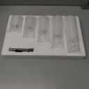 Clear Glass Flameless Candles with Remote Batteries, Flickering Slim LED Pillar Candles Set of 5