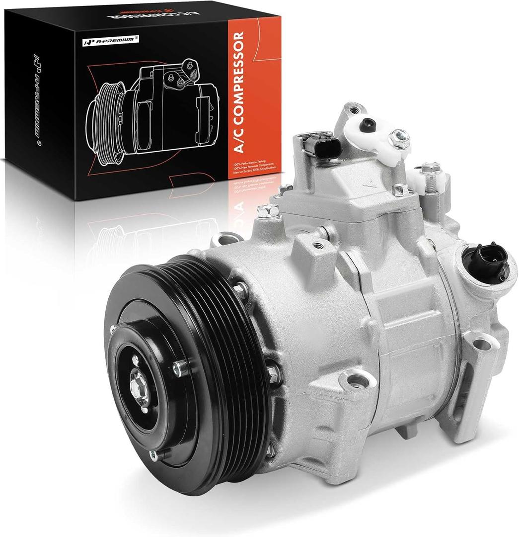 A-Premium Air Conditioner AC Compressor with Clutch Compatible with Toyota Camry 2.5L 2012-2017, RAV4 2.5L 2009-2012