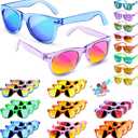 GKTZ Kids Sunglasses Party Favors - Boys Girls Age 3-8 Birthday Goodie Bags Stuffers, Neon Sunglasses Bulk with UV 400 Protection for Kids Classroom Favors - 24 Packs