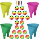 4-Set Granny Pants Outdoor Game with 20 PCS Bouncy Balls, Oversized Granny Pants Yard Game for Adults and Family, Funny Party Yard Games, Field Day Fun