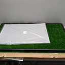 Dog Grass Large Potty Patch, Dog Litter Boxes Artificial Grass Bathroom Turf for Pet Training, Washable Puppy Pee Pad, Perfect Indoor/Outdoor Portable Potty Pet Loo (Tray system-35"X22.6")
