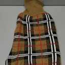PUPTECK Dog Sweaters for Small Dogs - Fall Classic Plaid Style Puppy Holiday Winter Coat Clothes Warm (S - Chest 16", Back 12", Cream)