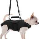Dog Lift Harness, Full Body Support with Adjustable Control Handle for Small Senior Dogs, Post-Surgery Recovery & Joint Problems (Oxford Cloth, S)
