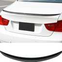 KHK E90 Rear Spoiler, Gloss Black Rear Trunk Spoiler Wings, ABS Material MP Style Rear Spoiler Wing Lid Fits for 2006-2011 BMW E90 3-Series 4 Door Sedan & 2008-2011 for BMW M3 Sedan