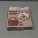 2Pcs Silicone Banneton Bread Proofing Baskets, 10" Oval & 9" Round Foldable Non-Stick Dough Proofing Bowl Containers-BPA Free, Optimum Sourdough Bread Baking Supplies(Beige)