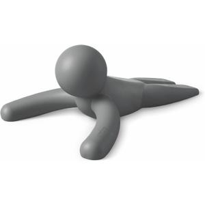 Umbra Buddy Door Stop, Heavy-Duty and Flexible, Soft-Touch Finish, Protects Your Floors, Grey