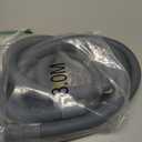 HLMOptimo 10 Feet Universal Washing Machine Drain Hose Flexible Dishwasher Drain Hose Extension Kits Corrugated Washer Hose w/ 1 Adapter 4 Clamps 1 U-Bend Holder