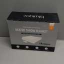 Heated Blanket Throw Blanket - Fast Heating Electric Blanket, Soft Flannel Heated Throw with 10 Time Settings,10 Heating Settings, Warm Gifts for Women & Mom&Grandma(50"x60"Cow Print Apricot) (05 - Apricot Ombre-khaki)