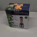 La Reveuse Smoothies Blender Personal Size 300 Watts with 18 oz BPA-Free Portable Travel Sports Bottle, Silver