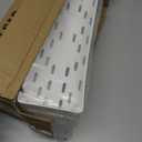 SPACELEAD Slim Storage Cart 3 Tier,Bathroom Organizer Rolling Utility, Mobile Shelving Unit Slide Out for Office, Kitchen, Laundry Room & Narrow Places,White