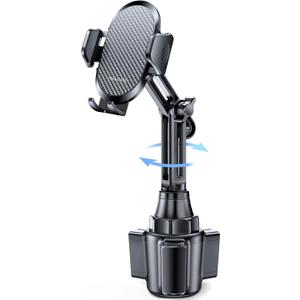 Miracase 2025 Upgraded Universal Cup Phone Holder for Car, [Rotatable & Adjustable] Long Neck Car Cup Holder Phone Mount Compatible with iPhone, Samsung, Google & More Smartphones