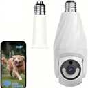 Ameyes Dog/Pet Camera for Home Security with Light Socket, 1080P Indoor/Outdoor Wireless Camera, 2.4&5GHz WiFi Camera with Phone App, Color Night Vision, Motion Detection, Compatible with Alexa