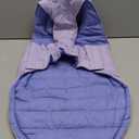 Lelepet Reversible Dog Coat Waterproof Dog Jacket Windproof Puffer Vest for Winter Warm Lightweight Coats for Large Dogs Adjustable Hook & Loop Pet Apparel with Leash Hole, Boxer, Weimaraner, 2XL (Purple)