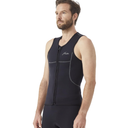 Hevto Men Wetsuit Tops and Vest 3/2mm Neoprene Jacket Surfing Swimming Front Zip Wet Suit for Water Sports, Medium 