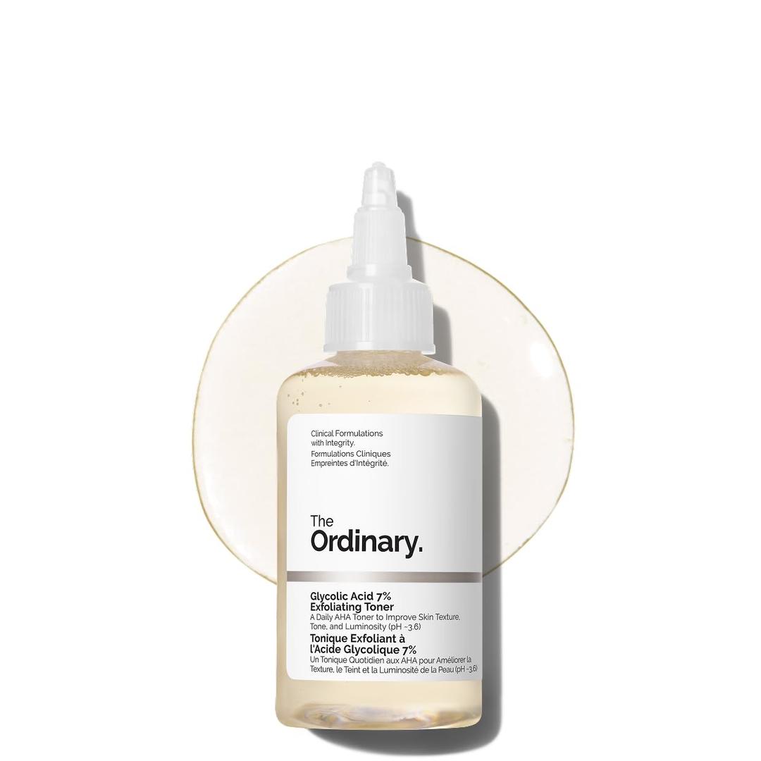 2 x The Ordinary Glycolic Acid 7% Exfoliating Toner, Brightening and Smoothing Daily Toner for More Even-Looking Skin Tone