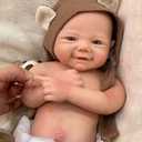 OtardDolls Reborn Baby Dolls Lifelike Reborn Baby Doll 17 Inch Full Body Silicone Baby Handmade Weighted Newborn Lifelike Baby Dolls Set for Children