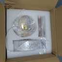Pendant Lighting for Kitchen Island,1-Light Crystal Globe Chandelier,Gold Mini Globe Ceiling Hanging Light Fixture for Living Room Bedroom Kitchen