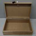 Juvale Small Wooden Decorative Box with Hinged Lid & Tassel, Jewelry & Trinket Storage - Wooden Jewelry Box - 9.4 x 6 x 3 Inches