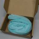 Ruffled Lace Trims 1 Yards, Pleated Lace Fabric Trim, Organza Ruffled Fabric Chiffon Tulle Border for Sewing Dress Bag Costume Decoration Trimming Craft (Water Green)