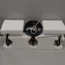 3 Lights Bathroom Light, Black Gold Vanity Light Fixture, Wall Sconces with Globe Clear Glass Shade, Farmhouse Wall Mount Lamp for Mirror, Kitchen, Porch, Living Room, Workshop