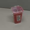 Alcedo Sharps Container for Home Use 1 Quart (1-Pack) | Biohazard Needle and Syringe Disposal | Small Portable Container for Travel and Professional Use