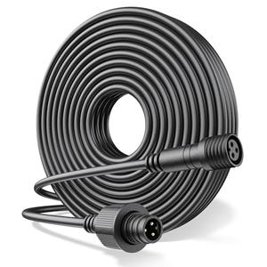 HIQCVOU 10Ft Extension Cable for Govee Outdoor S14 Bulb String Lights, Ground Lights 2, Triad Flood Light, Waterproof Extension Cord Compatible with Govee ‎H7015 H7029 H7016, ‎H7052 H7053, H7063