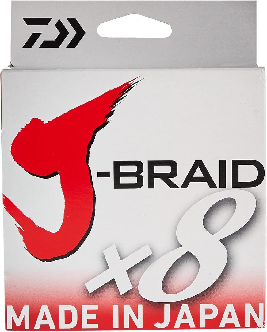 Daiwa J-Braid 300M 8-Strand Woven Round Braid Line (30 lb, CHARTREUSE)