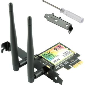 Ubit Gigabit PCIe WiFi 6 Bluetooth 5.2 Card, 802.11 AX Superspeed 2974Mbps, PCIe Wireless Dual-Band （5GHz, 2.4GHz） Network Card, MU-MIMO, OFDMA, Ultra-Low Latency, PCI-E WiFi 6 Adapter for PC