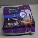 Depend Night Defense Adult Diapers, Incontinence Underwear for Men, Disposable, Overnight, Large, Grey, 14 Count