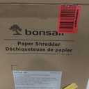 Bonsaii 12-Sheet Cross Cut Paper Shredder, 5.5 Gal Home Office Heavy Duty Shredder for Paper, Credit Card, Mail, Staples, with Transparent Window, High Security Level P-4 (C275-A)