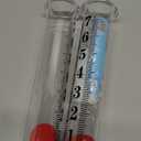 7 Inch Plastic Rain Gauge Replacement Tube, Upgrade Freeze Proof Outdoor Rain Gauges Replacement Plastic Tube for Garden Yard Lawn, Crack Resistance Tube Best Rated, 2 pcs Tubes with 1 Clean Brush